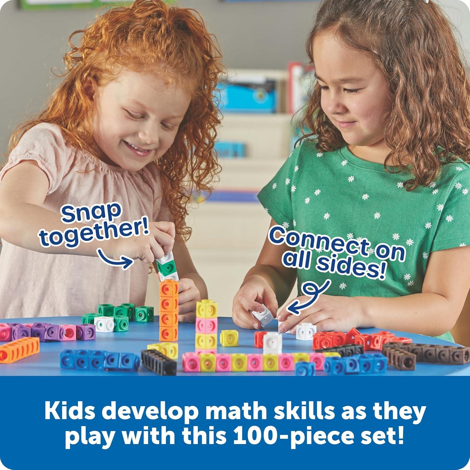 Learning Resources Numberblocks MathLink Set of 100 Cubes
