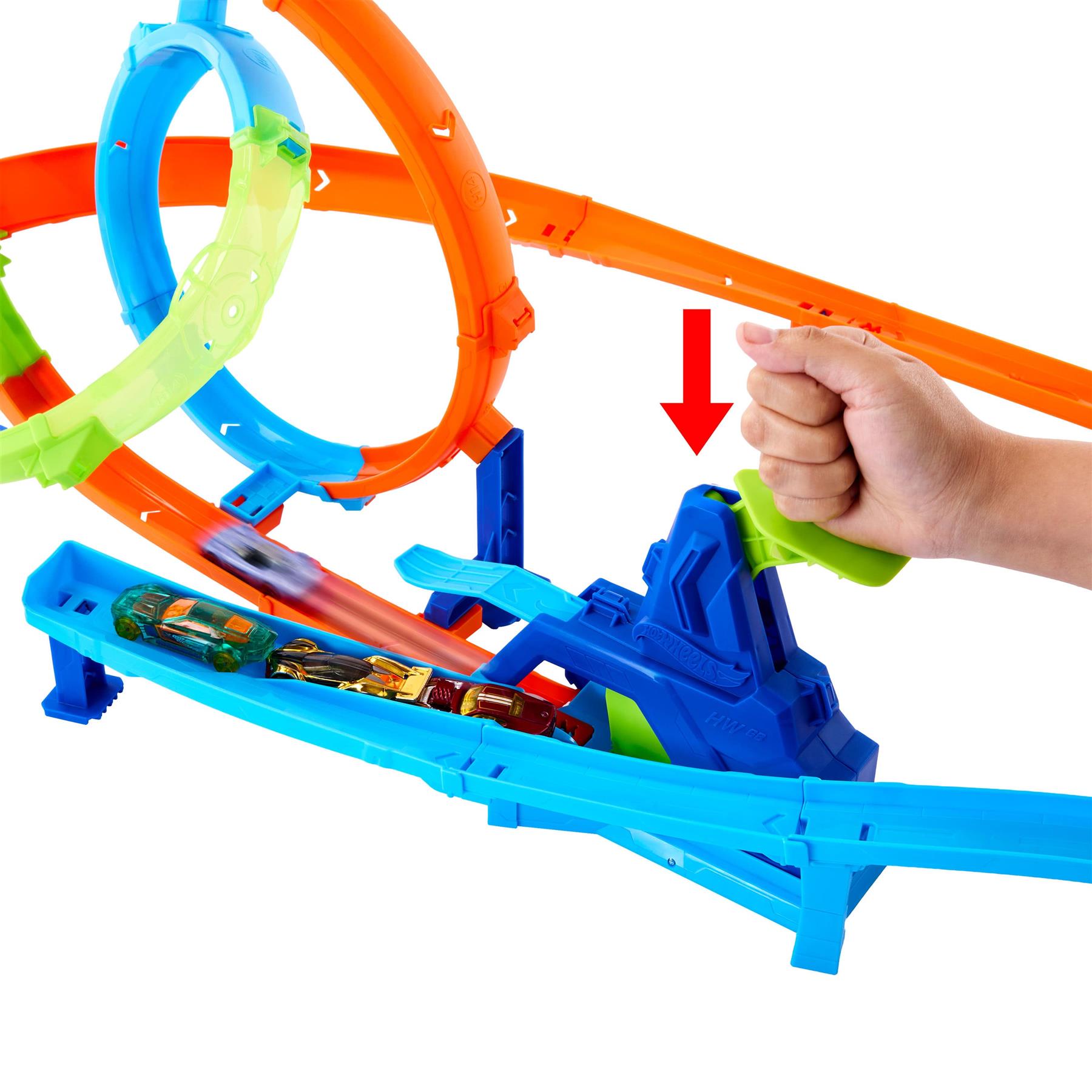 Hot Wheels Stunt Tracks Rapid Launch Cyclone