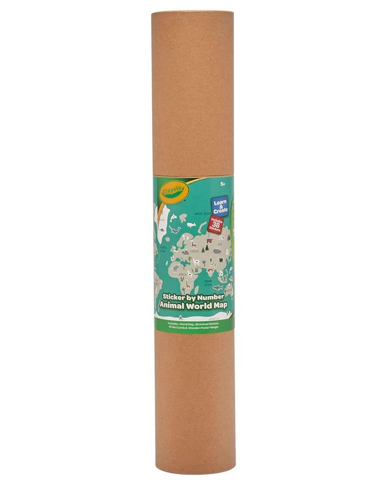 Crayola Animal World Map Sticker Book