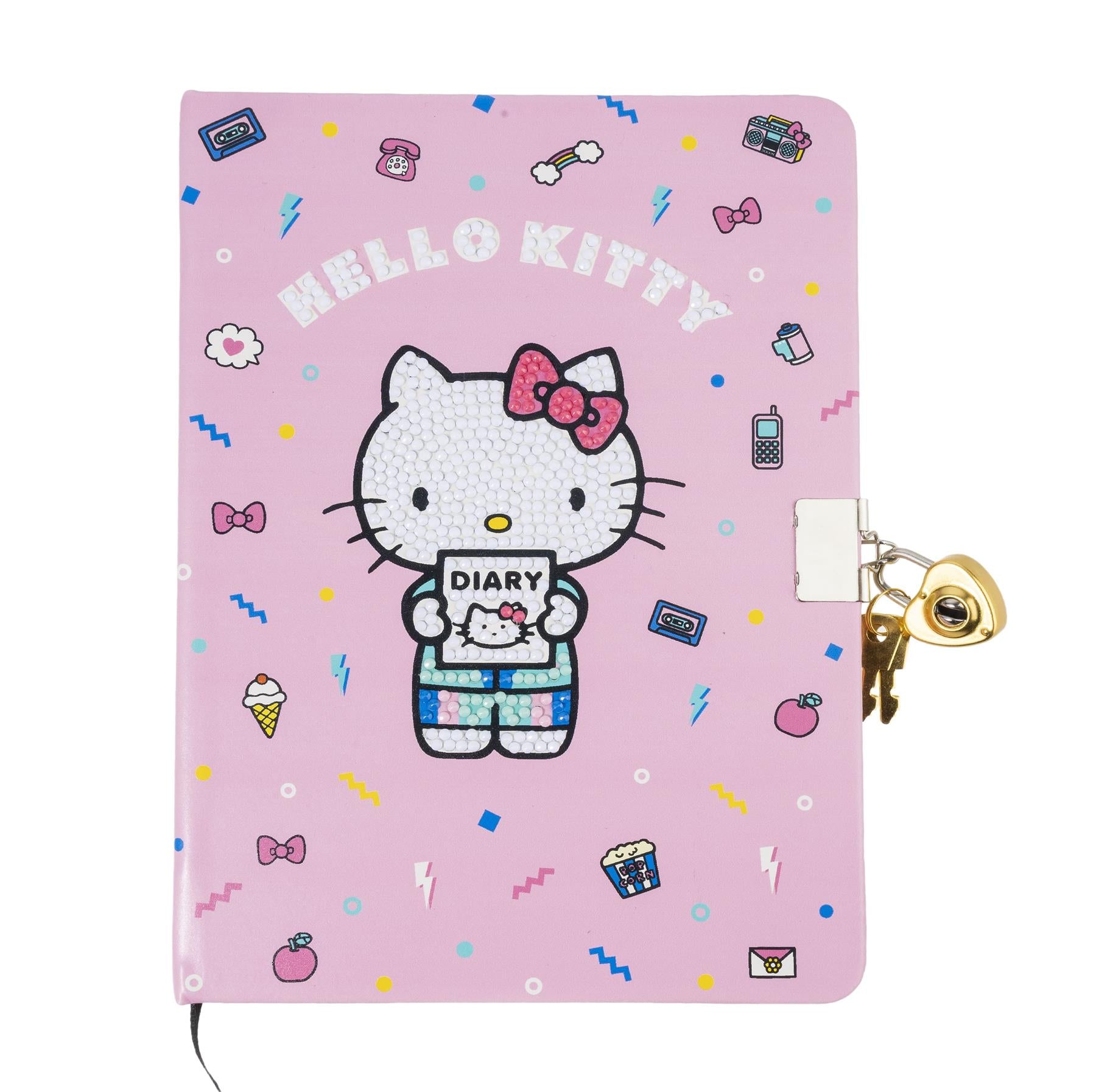 Hello Kitty and Friends Diary Crystal Art Secret Diary