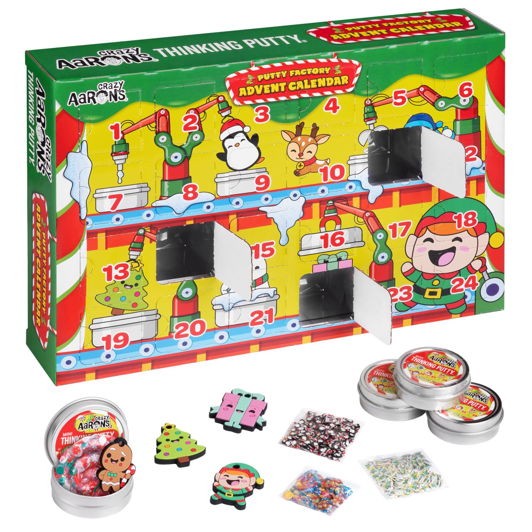 Crazy Aarons Thinking Putty Advent Calendar