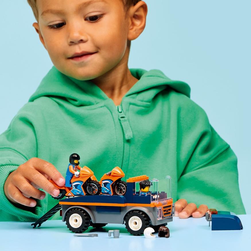 LEGO City Motorcycle Transporter Truck Toy 60491