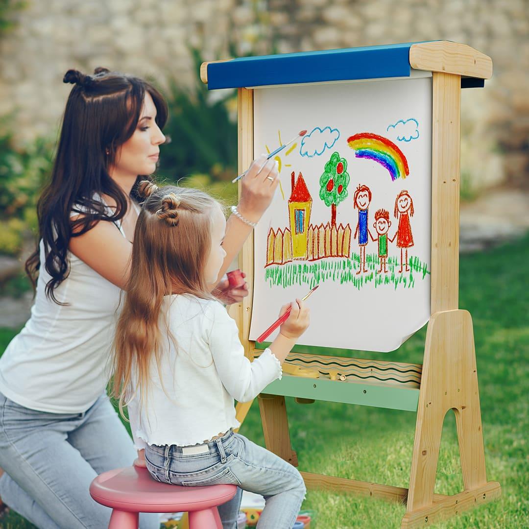 Topbright Wooden Outdoor Art Easel