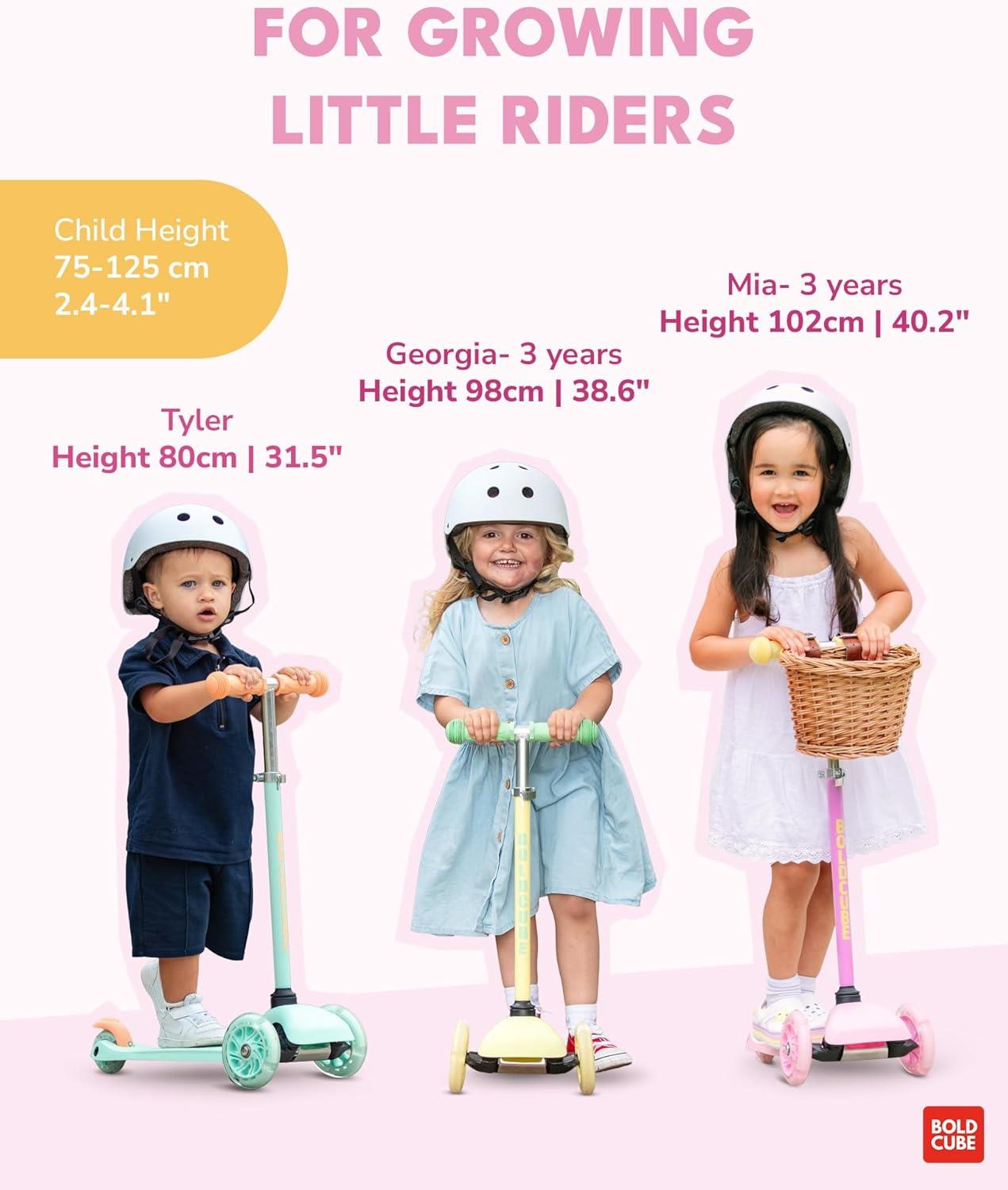Boldcube Teeny 3 Wheel Scooter - Pink