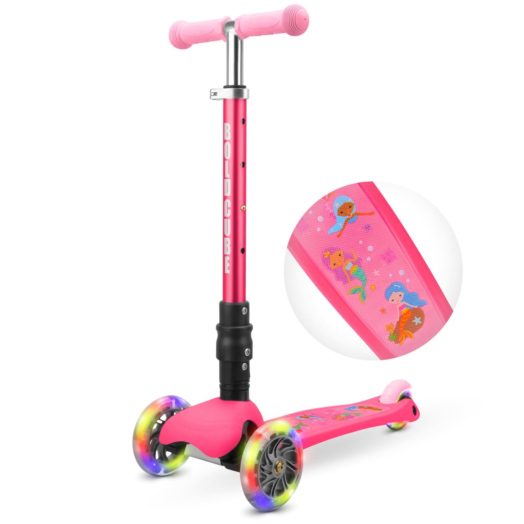 Boldcube Teeny Fold 3 Wheel Scooter - Mermaid