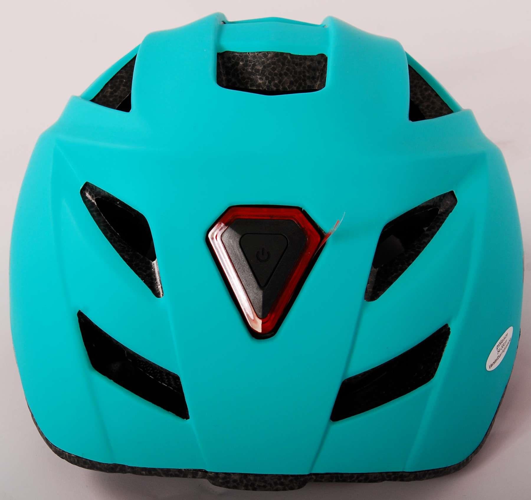Volare 54-58 cm Bicycle Helmet - Green with LED Light