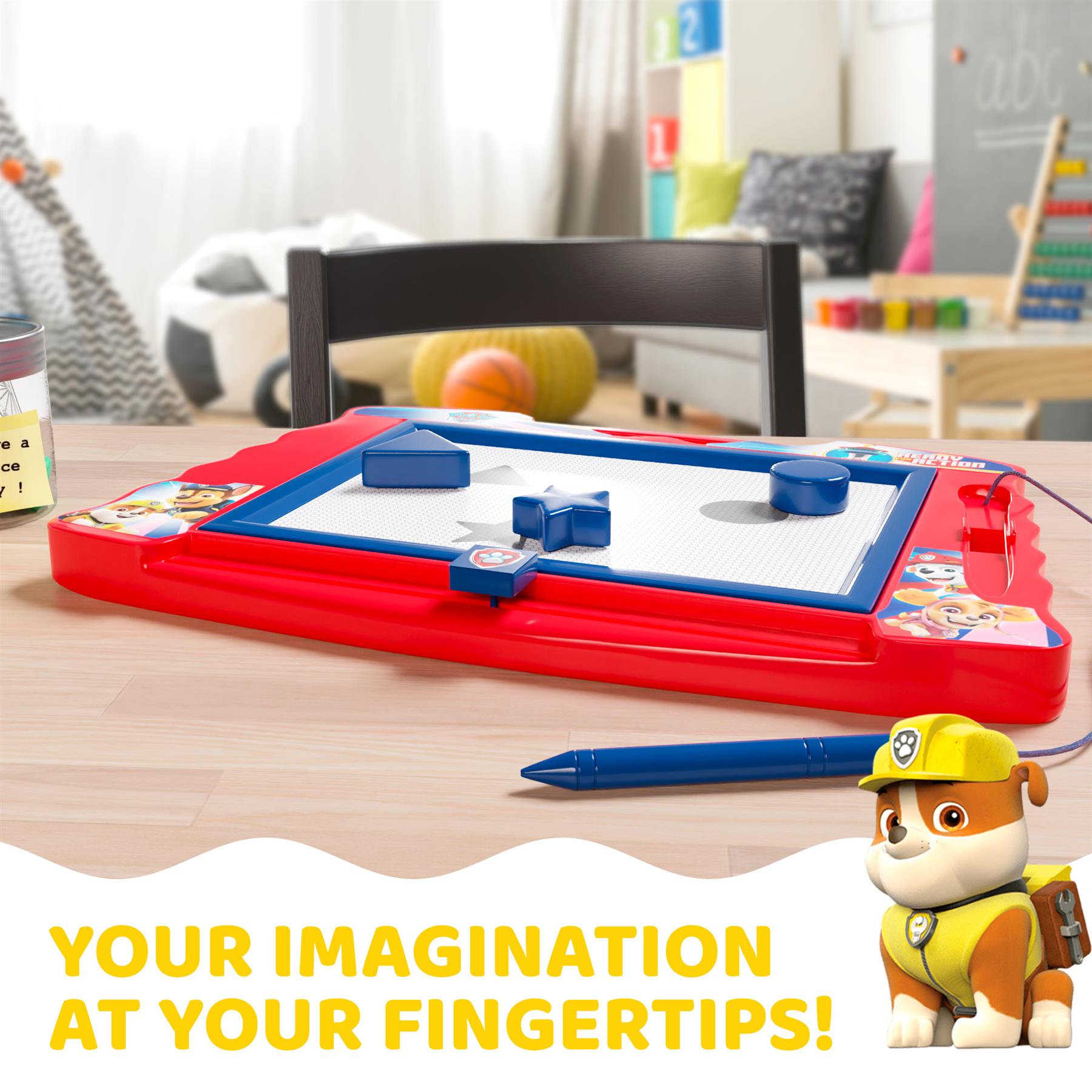 PAW Patrol Magnetic Drawing Board with Stylus & Three Stamps - Red