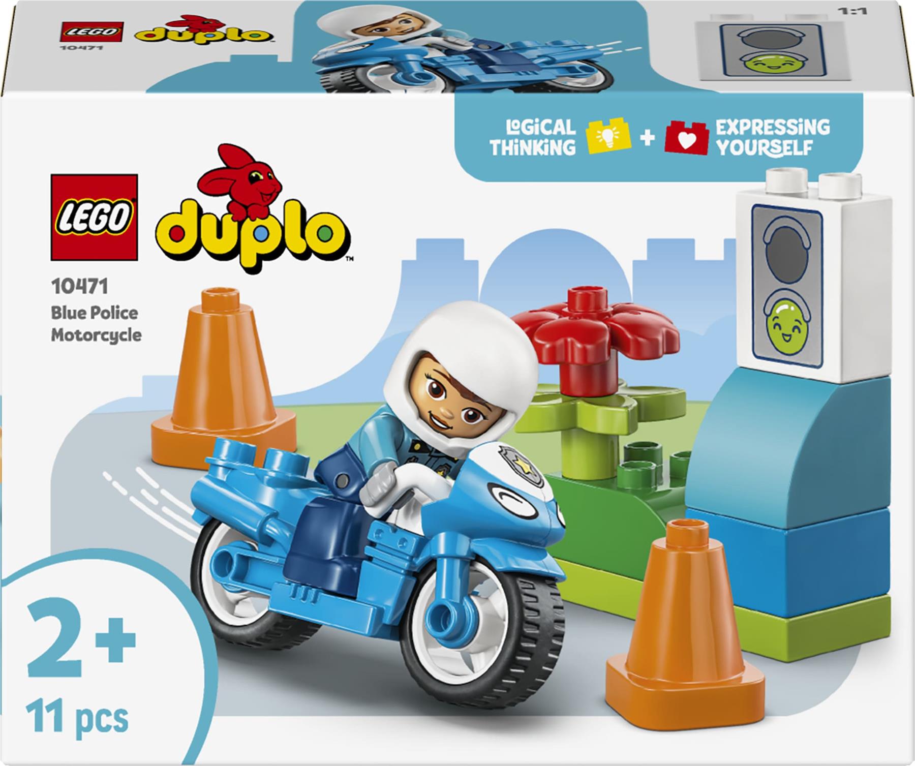LEGO Duplo Blue Police Motorcycle 10471