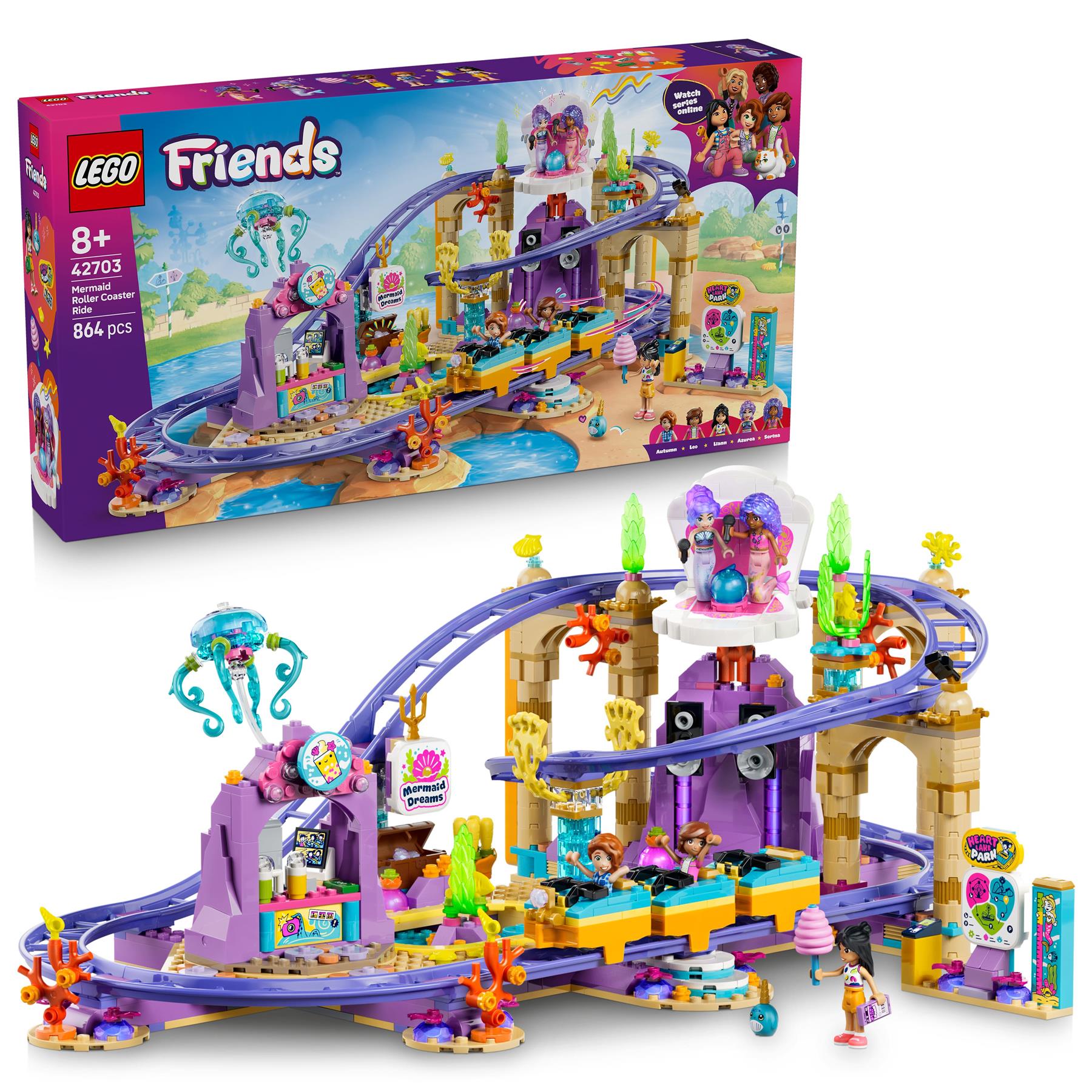 LEGO Friends Mermaid Roller Coaster Ride 42703