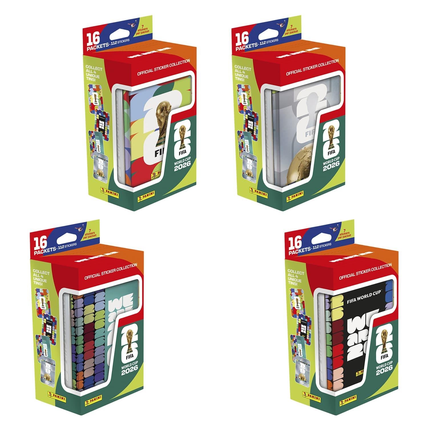 FIFA World Cup 2026 Sticker Collection Mega Tin Assortment