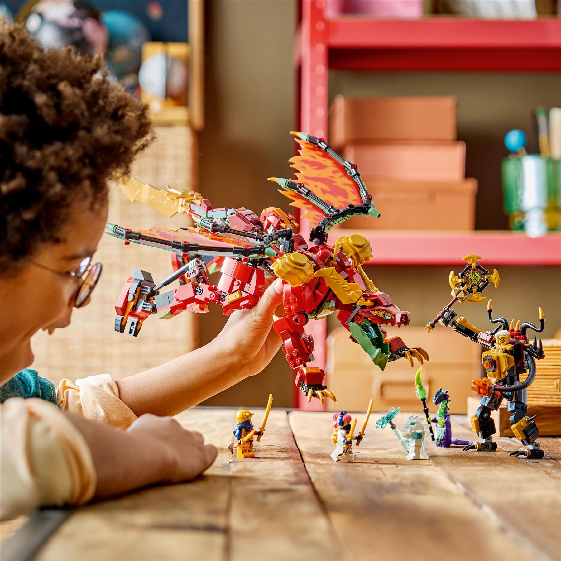 LEGO Ninjago Wyldfyre's Transforming Dragon Mech 71868