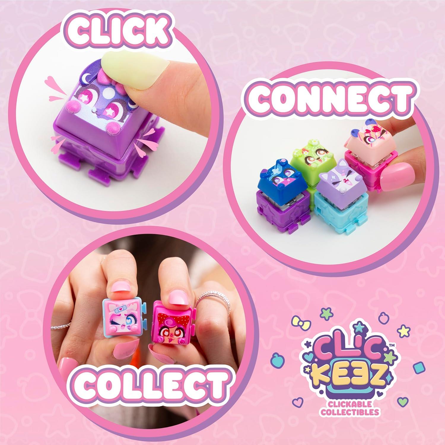 Clickeez Deluxe Keychain - Fidget Cube