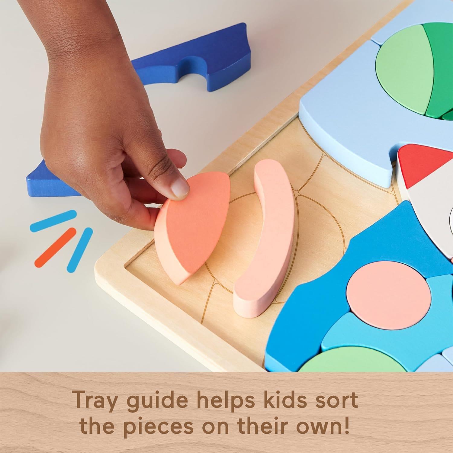 Fisher Price Wooden Space Blocks Puzzle
