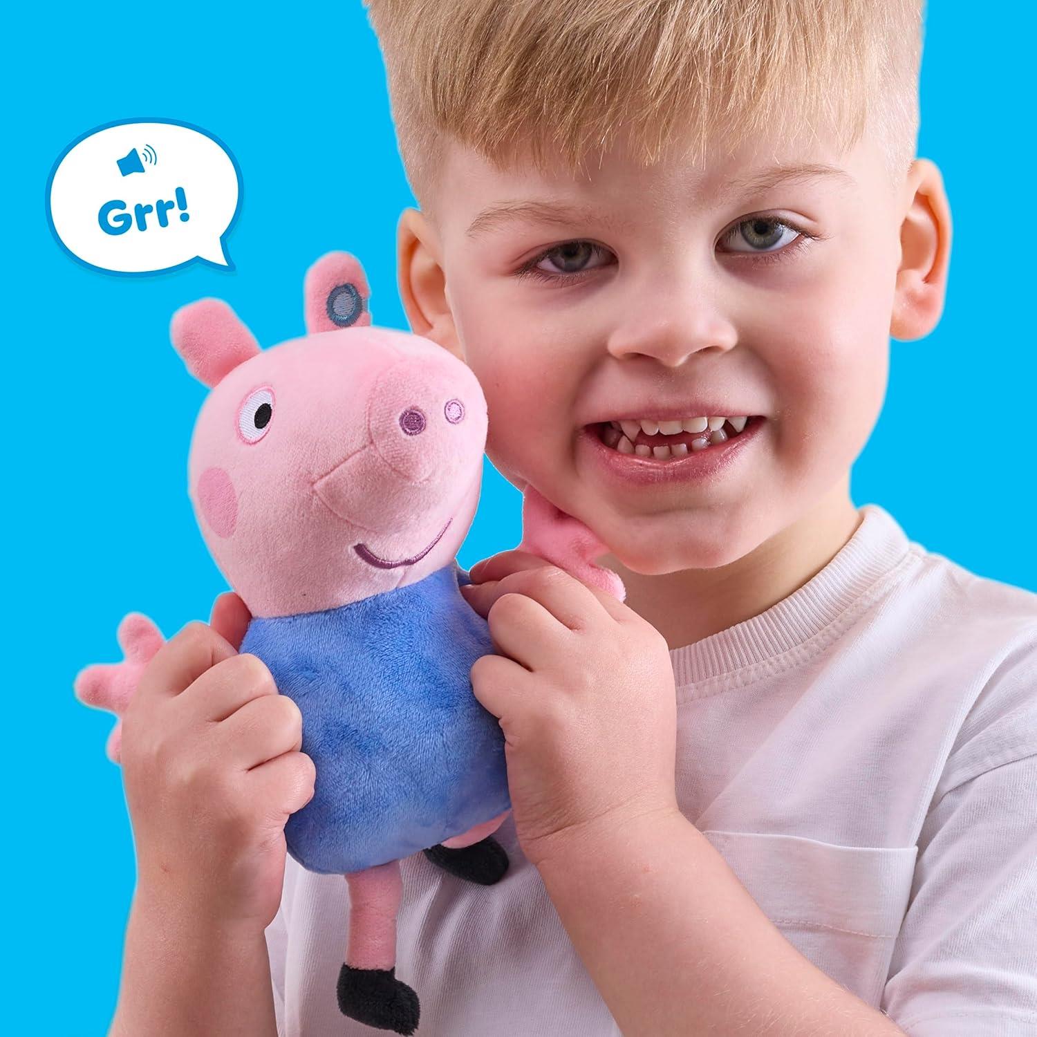 Peppa Pig Talking  Plush Doll with Sound Effects - George