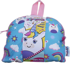 Zipstas Snuggle Pals Cuddly Unicorn 2in1 Reversible Backpack