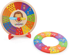Mr Tumble Wooden Puzzle Clock with Stand