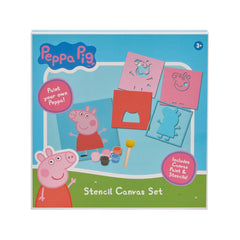 Peppa Pig Stencil Printing Canvas Kit