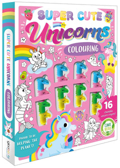 Super Cute Unicorns Colouring Book