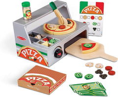 Melissa & Doug Top and Bake Pizza Counter Wooden Playset