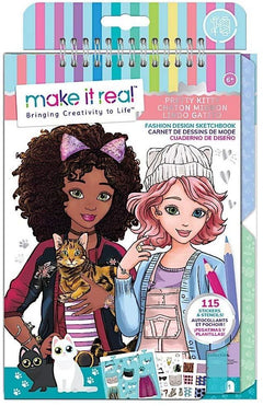 Make It Real Fashion Design Sketchbook Pretty Kitty