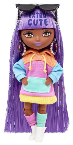 Barbie Extra Minis Purple Hair 5.5 inch Doll