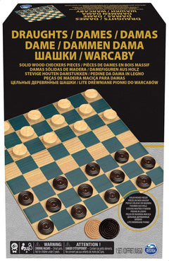 Classic Draughts Wooden Board Game