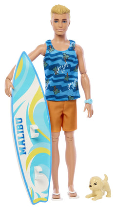 Barbie Ken Surfboard Beach Doll