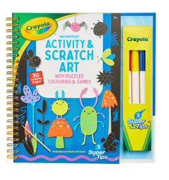 Crayola Natureverse Activity and Scratch Art Book