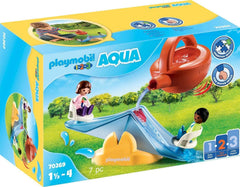 Playmobil 1.2.3 AQUA Water Seesaw with Watering Can 70269