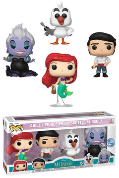 Funko POP Little Mermaid 4 Pack Figures