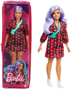 Barbie Fashionista Checkered Shirt Dress Doll