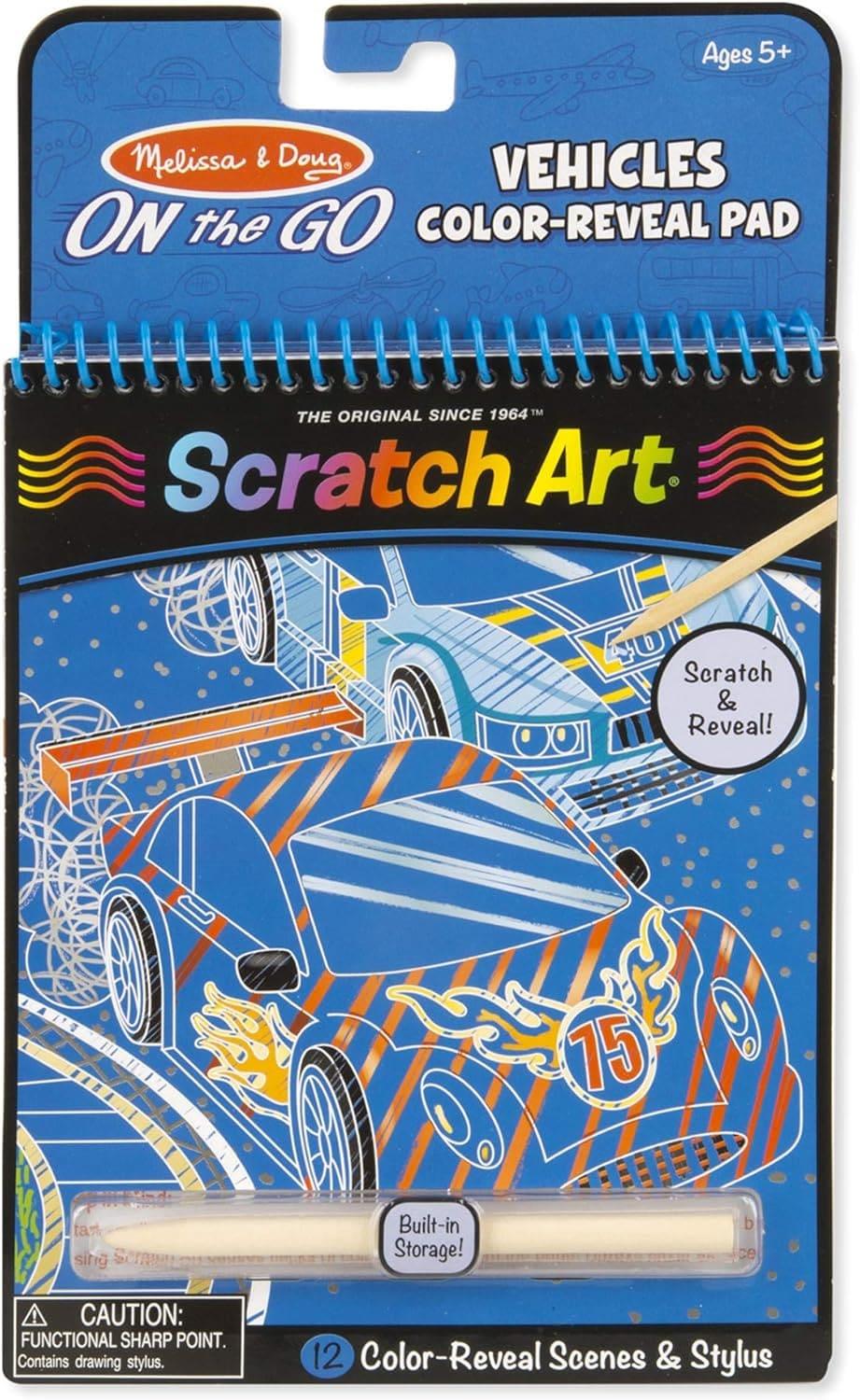Melissa & Doug Scratch Art Sea Life Colour-Reveal Pad