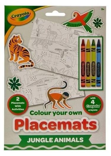 Crayola Colour Your Own Deep Sea Placemat with 4 Crayons