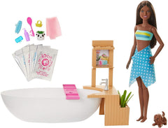 Barbie Dark Hair Doll Fizzy Bath Playset