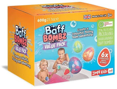 Zimpli Baff Bombz Large Egg Bath Bombs - 6 Pack