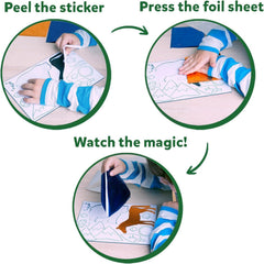 Skillmatics Peel & Press Foil Fun - World of Animals