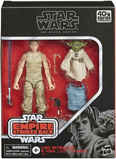 Star Wars Black Series Deluxe Luke Skywalker and Yoda Figures