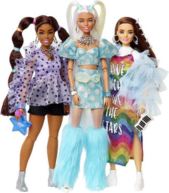 Barbie Extra 5 Doll Pack with 5 Pets and 70 Accessories
