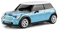 1:24 Scale Blue Mini Cooper S Radio Controlled Car