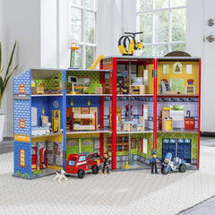 KidKraft Everyday Heroes Wooden Play Set