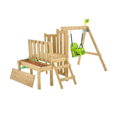 TP Forest Toddler Wooden Swing Set & Slide