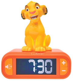 Disney Simba Night Light Alarm Clock with Sounds