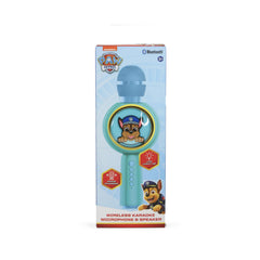 Paw Patrol Chase Karaoke Microphone and Wireless Speaker with LED Lights