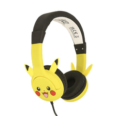 Pikachu Childrens Headphones with Moulded Ears