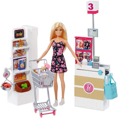 Barbie Fashion Doll Supermarket Playset