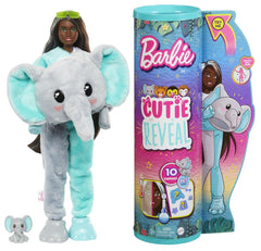Barbie Cutie Reveal Jungle Series Elephant Costume Doll