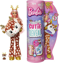 Barbie Cutie Reveal Snowflake Sparkle Deer Costume Doll