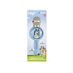 Bluey Karaoke Microphone and Wireless Speaker with LED Lights