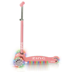 Zinc Three Wheeled Light Up Superstar - Blush Pink Scooter
