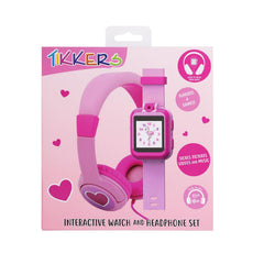Tikkers Interactive Watch & Headphones Set - Pink